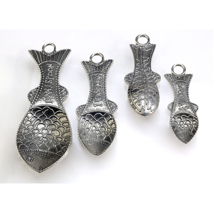 Fish - Pewter Measuring Cups, Spoons American Made